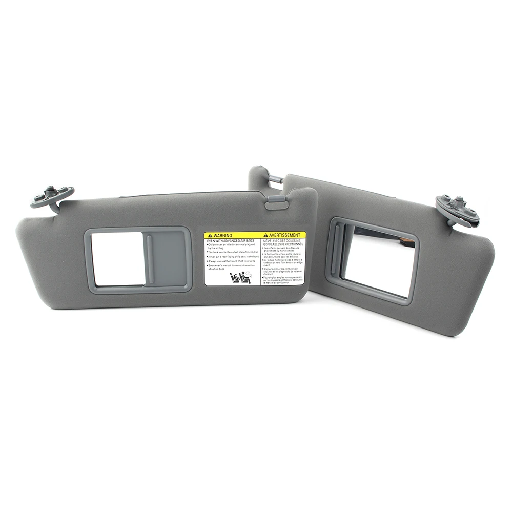 

Gray Car Sun Visor Sunshade Shield Front Left Right 2Pcs for Toyota Tacoma 2005 2006 2007 2008 2009 2010 2011 2012 W/O Light