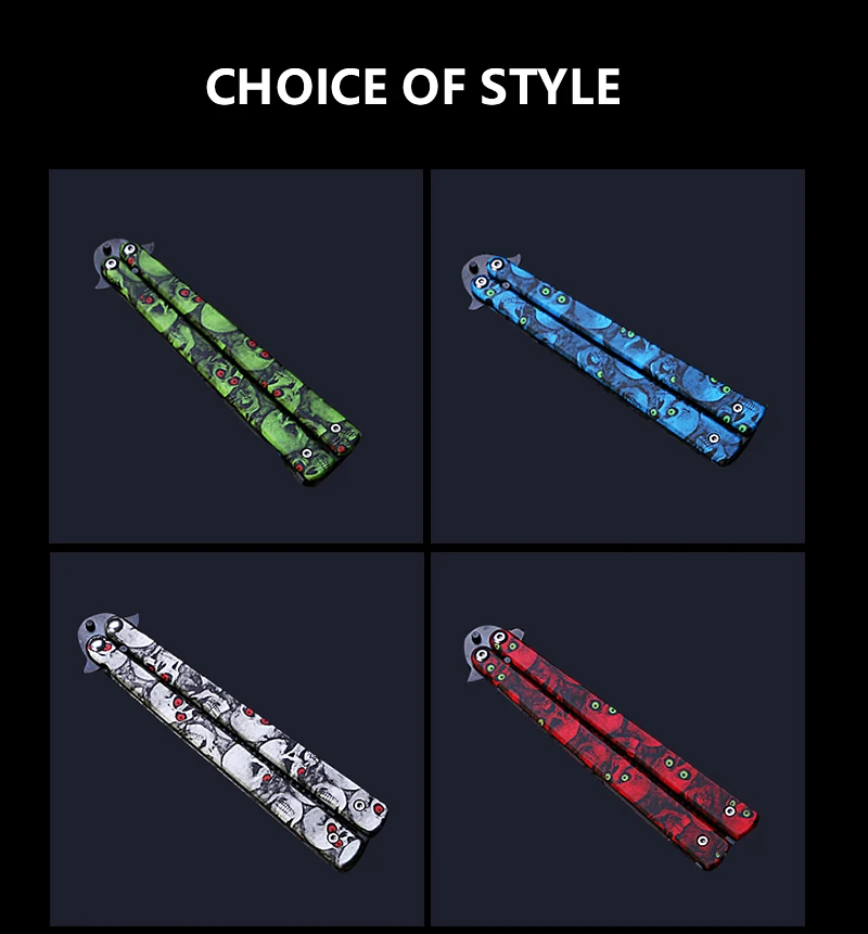 2020 Новый стиль Бабочка Ножи обучение Нержавеющая сталь бабочка CS Go игры складной