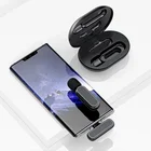 Беспроводной петличный микрофон для iPhone, Android, с функцией автоматической синхронизации