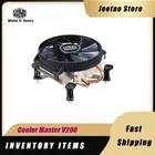 Кулер Master V200 TDP95W для ПК, радиатор с 2 тепловыми трубками, кулер для ЦП HTPC 90 мм, тихий охлаждающий вентилятор для Intel 775 1155 1156 1151 1150 M-ATX