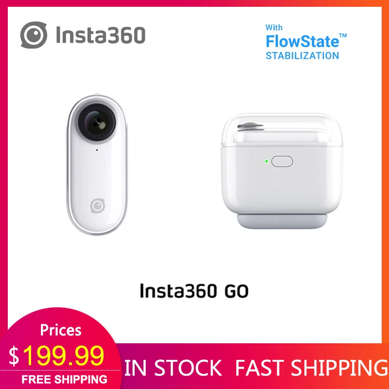 Insta360 GO 1080P Экшн камера AI автоматическое изменение hands free самый маленький