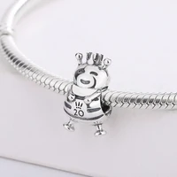 925 sterling silver animal the buzzing bee queen bee crown pendant charm bracelet charm bracelet diy jewelry making for pandora