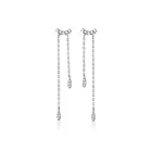 Женские серебряные серьги-капельки MloveAcc, Аутентичные серьги из 100% стерлингового серебра 925 пробы в форме капли воды, крутые праздничные украшения для ушей