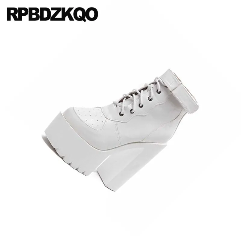 В готическом стиле на платформе Сапоги в панк Обувь не сужающемся книзу