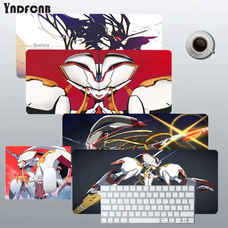 

Darling In The FranXX Strelizia Custom Skin Keyboards Mat Gaming mousepad Desk Mat Size for Deak Mat for cs go/world of warcraft