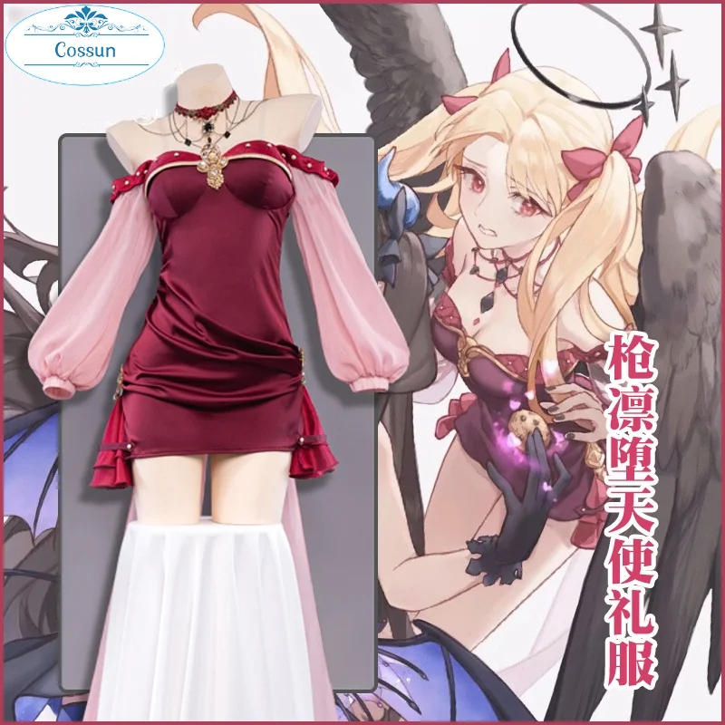 Anime! Fate/Grand Order FGO Ereshkigal Fallen Angel Sexy Dress Uniform Cosplay Costume Halloween Carnival Party Outfit Women NEW