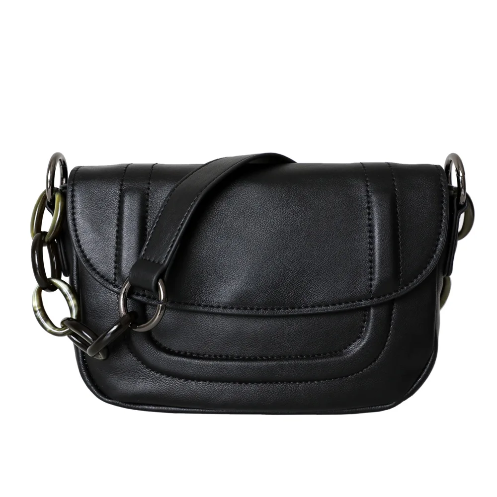 

New Fashion Saddle Shoulder Bags 2021 Women's Brand Genuine Leather Luxury Handbags Women Bags Designer Chains White Female Bag