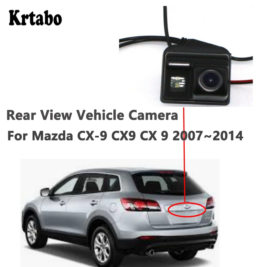 Камера заднего вида с ночным видением Krtabo для Mazda CX-9 CX9 CX 9 2007 2008 2009 2010 2011 2012 2013 2014 |