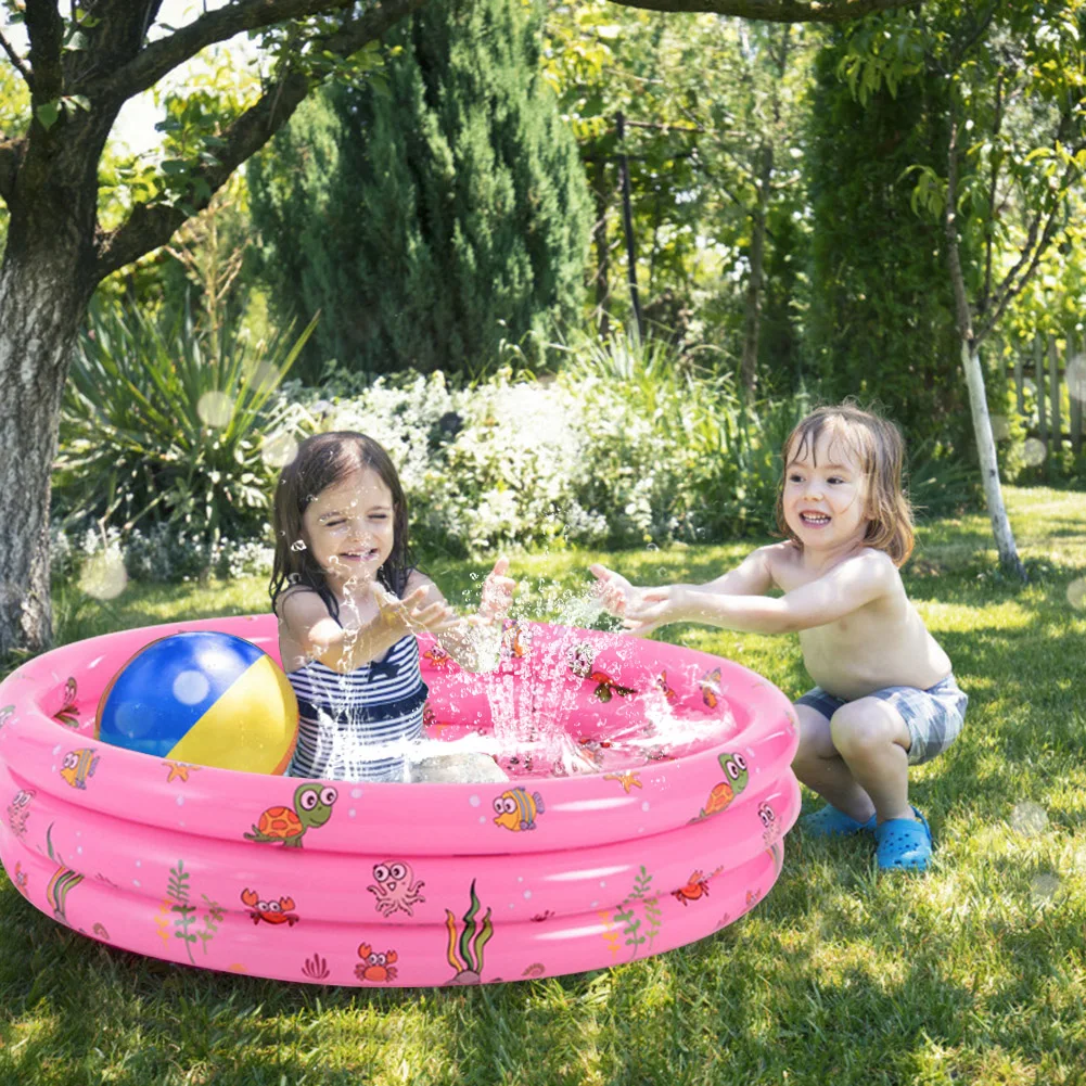 

Детский надувной плавательный бассейн 2021, летняя детская круглая раковина с принтом животных, круглая Ванна для купания, детские игрушки дл...