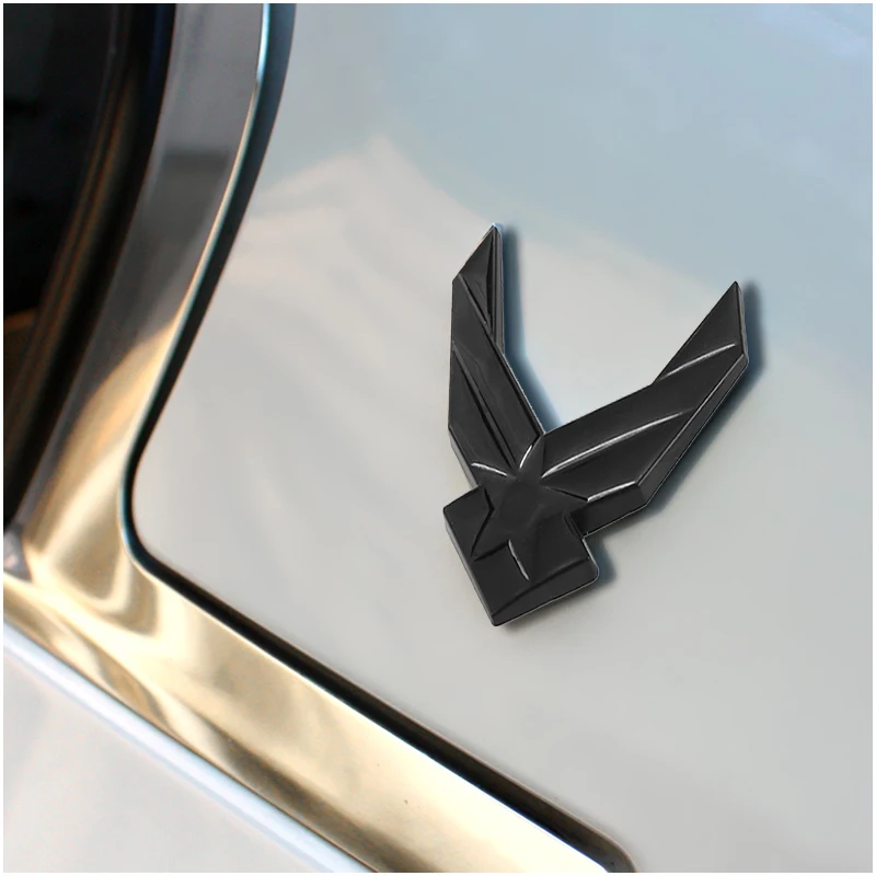 Автомобильная Наклейка металлическая эмблема ВВС США 3D синие крылья авто значок