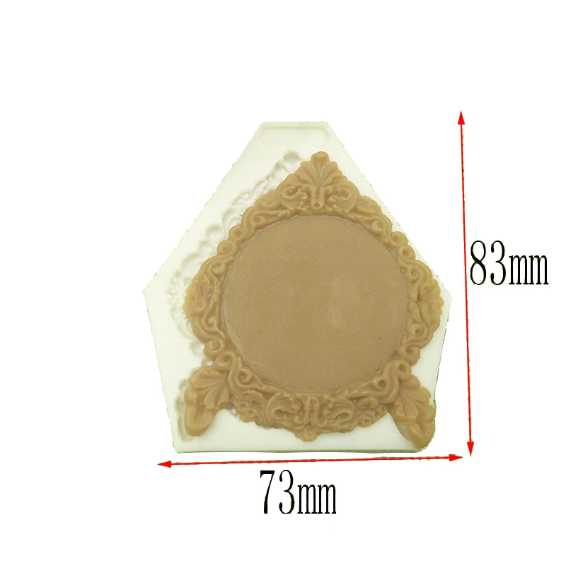 Серый 3D рамка силиконовая помадка для выпечки паста Форма DIY торт полимерное украшение глина Конфета из смолы Fimo Super Sculpey - Цвет: Серый