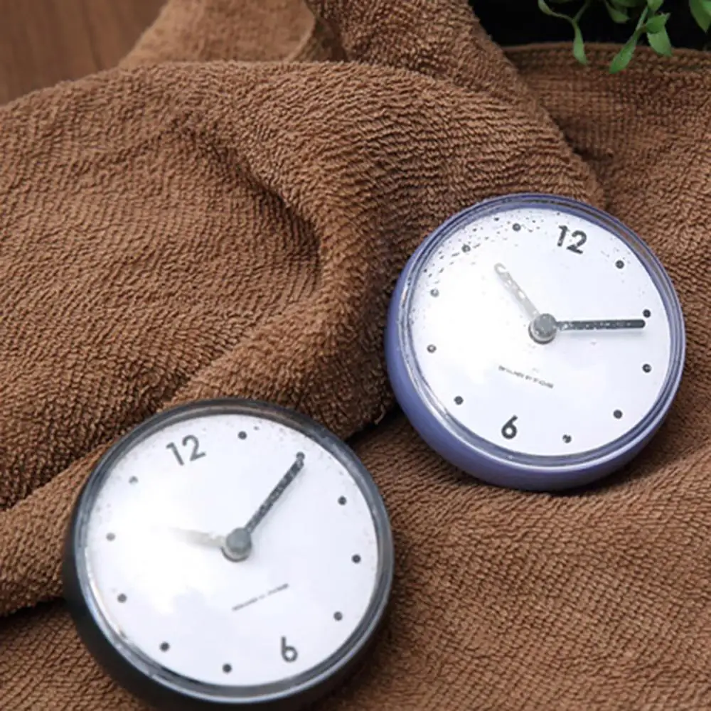 Душ часы силиконовые Ванная комната Кухня всасывания настенные Многоцветный