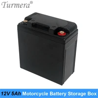 turmera 12v 5ah 9ah motorcycle battery storage battery box can hold 10piece 18650 li ion battery or 5piece 32700 lifepo4 battery