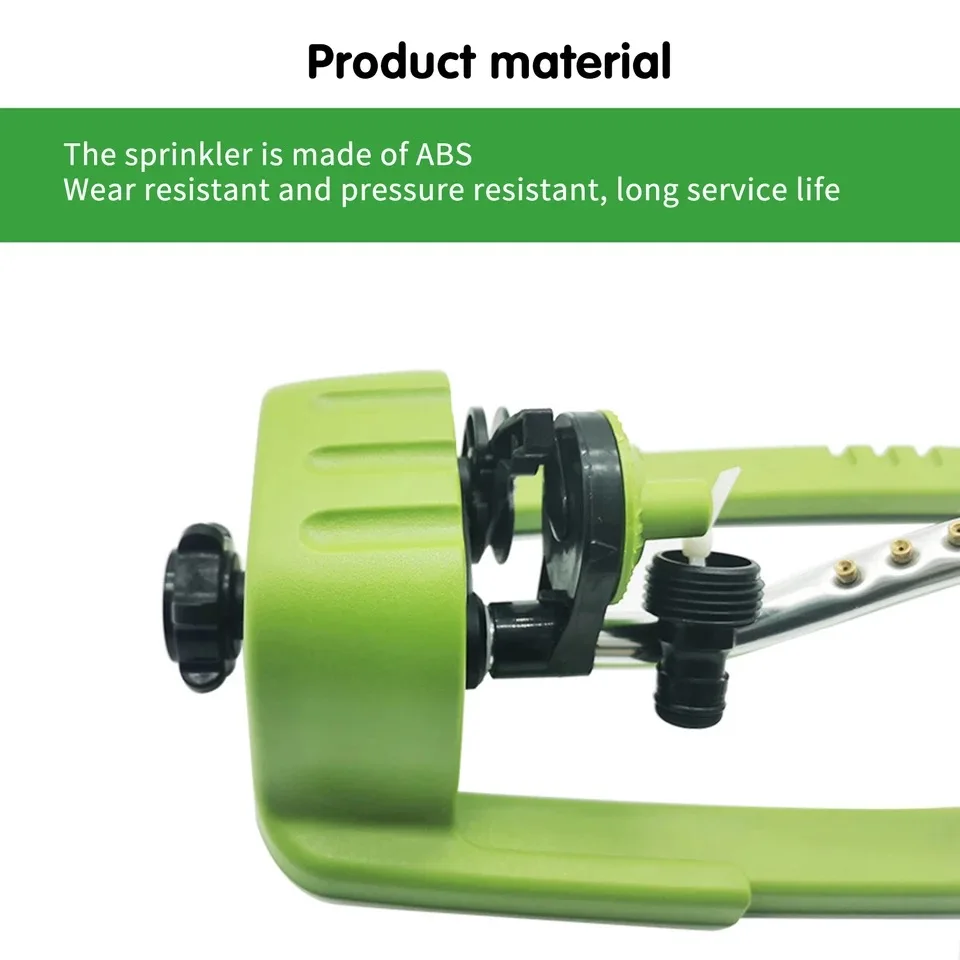 

18 Hole Lawn Watering Automatic Watering Device Swing Lawn Sprinkler Watering Garden Hose Water Flow Connector