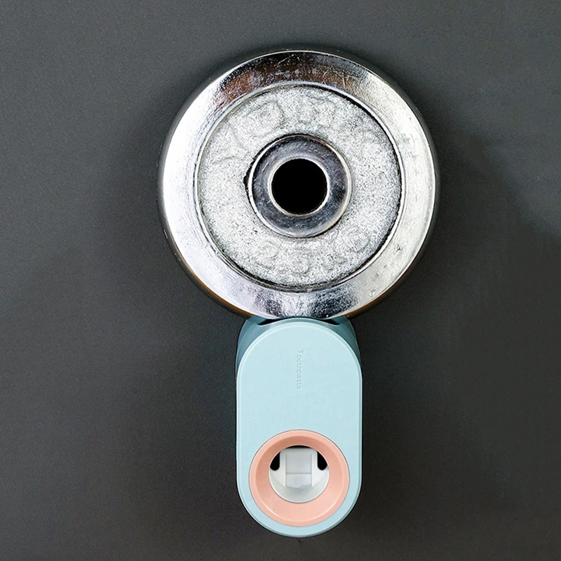 Dispensador autom&aacute;tico de pasta de dientes sin perforaci&oacute;n, soporte de pasta dental adhesivo para el ba&ntilde;o, kit de exprimidor, estante para cepillo de dientes-4