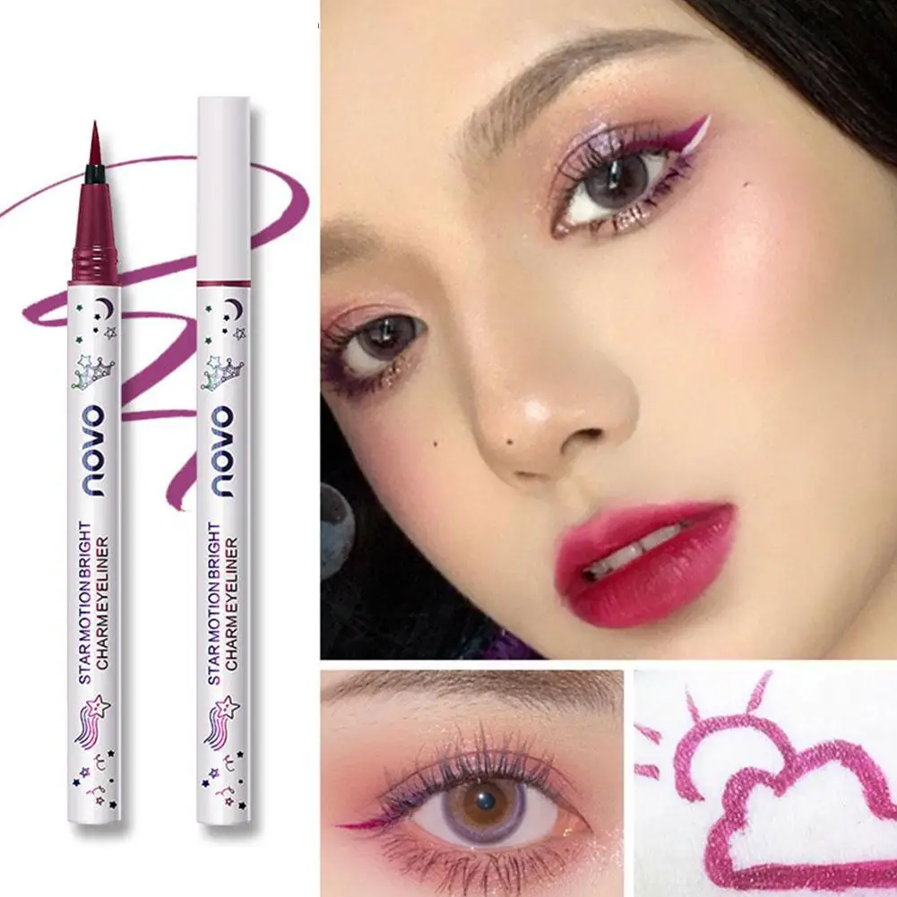 

New 8 Colors Liquid Eyeliner Colorful Matte Eye Makeup Lasting Long Liner Anti-smudge Eye Quick-drying Waterproof Tool Make J0E2