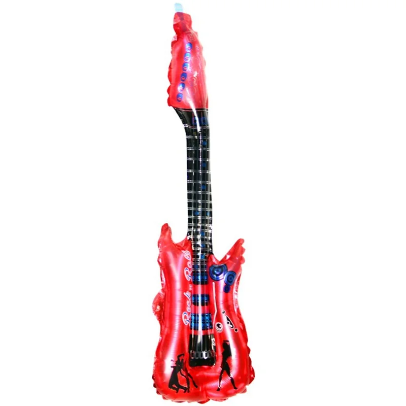 Надувная гитара для детей 85*30 см игрушка реквизит вечеринки аксессуары воздушных