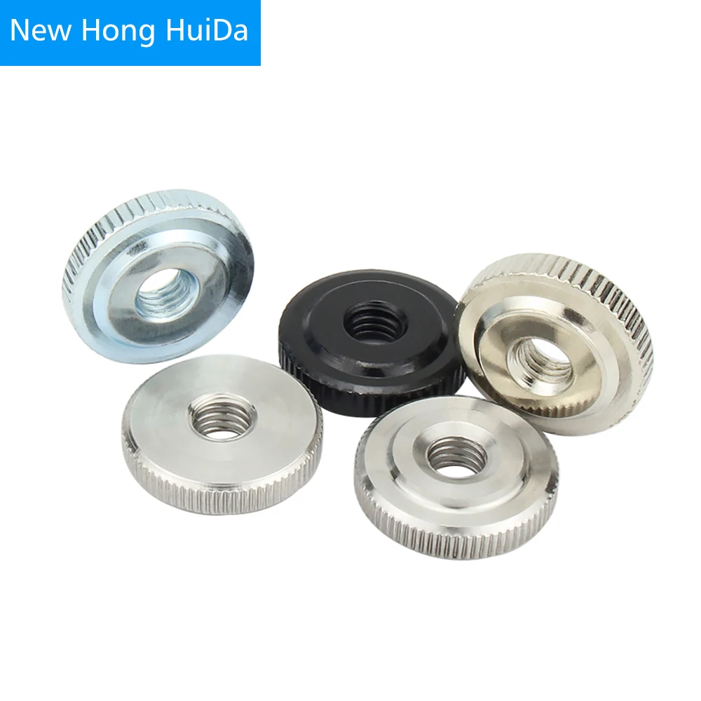 Накатанные гайки с накатанной головкой ручки регулируемые черная никелевая