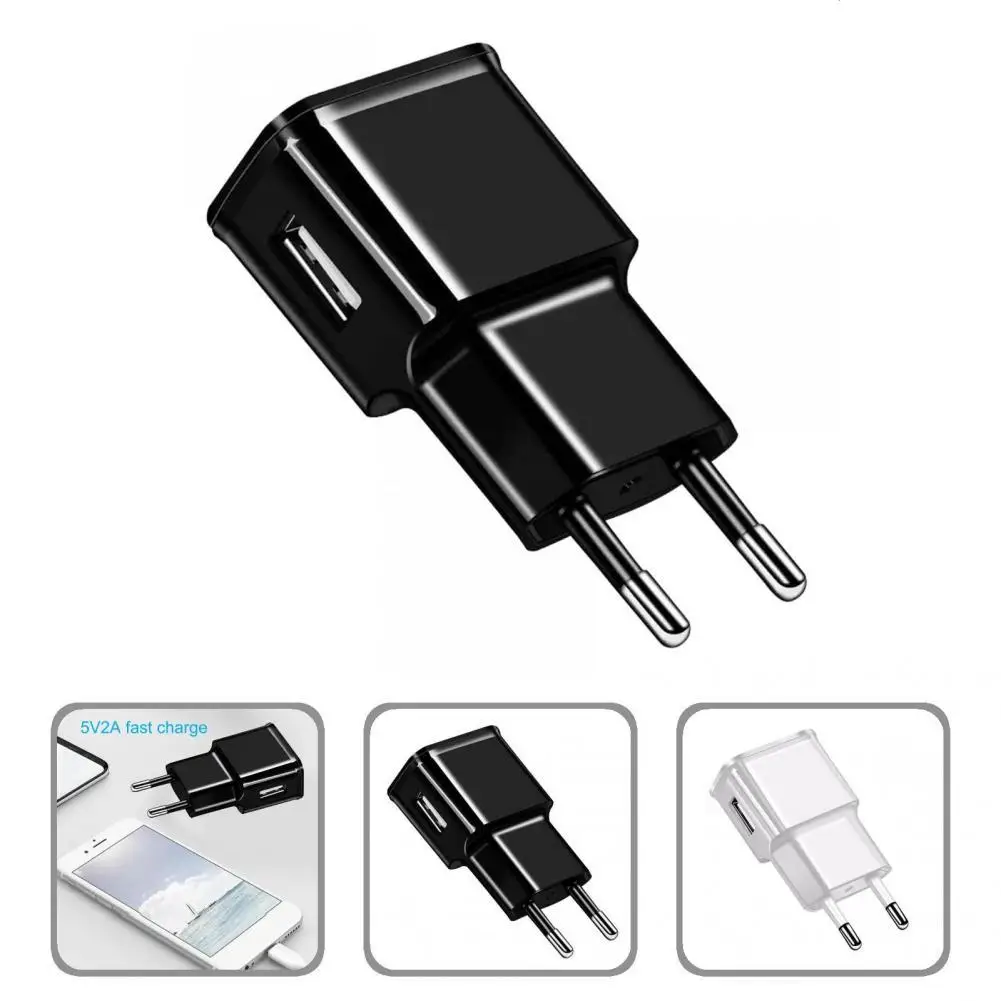 

Lightweight Useful US/EU Plug Fast Charging USB Adapter Portable Charger Fine Workmanship for Travel