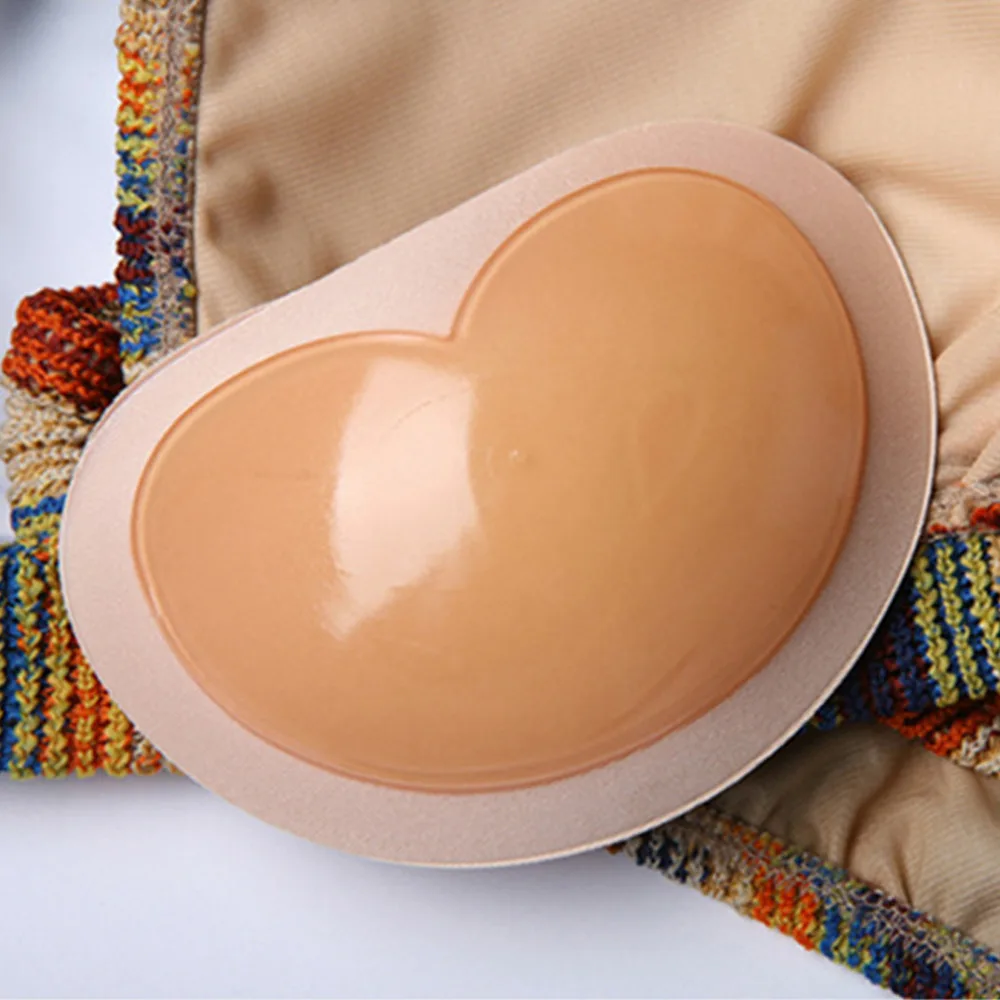 Women 3D Heart Shaped Thick Bras Women's Silicone Bra Pad Nipple Cover Stickers Patch Sexy Covers &amp cotton | Женская одежда