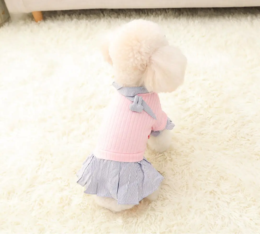 

Pet Dresses Summer Dog Dress Cat Puppy Apparel Small Dog Clothes