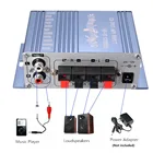 KROAK Mini 20 Вт * 20 Вт HiFi стерео аудио усилитель для автомобиля MP3 FM радио лодка 2 канала стерео DVD динамик синий красный