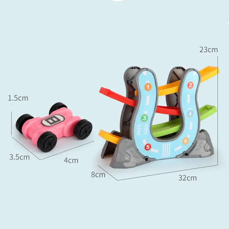 

Toddler Toys For 1 2 Year Old Boy And Girl Gifts Race Track Car Ramp Racer With 4 Mini Cars