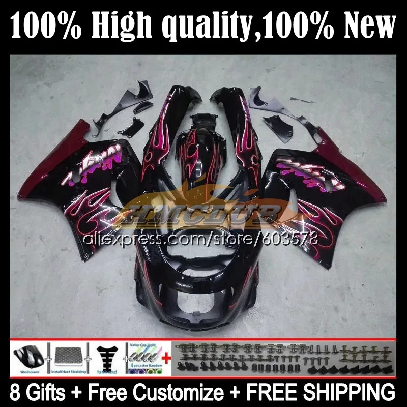 

Body For KAWASAKI NINJA ZX-11R ZX 11R ZX11 R 69CL.97 ZX-11 R ZZR1100 ZX11R 90 91 92 ZZR 1100 1990 1991 1992 Fairing Red flames