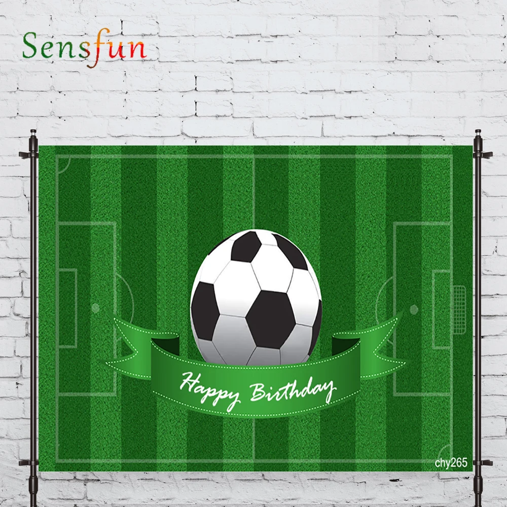 LEVOO Photography Background Football Green Court Birthday Boy Photobooth Photo Studio Shoot Prop | Электроника
