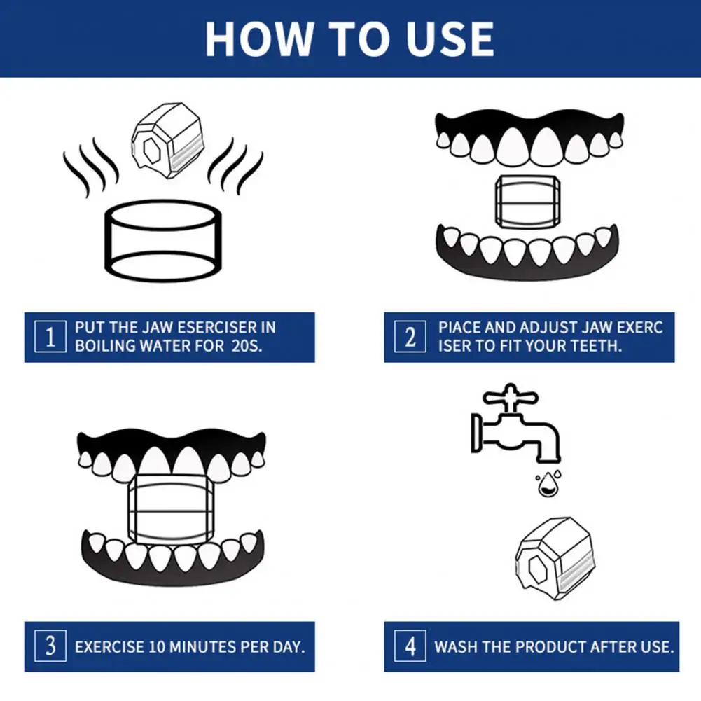 Универсальный тренажер для челюсти многофункциональный с хорошей прочностью 6