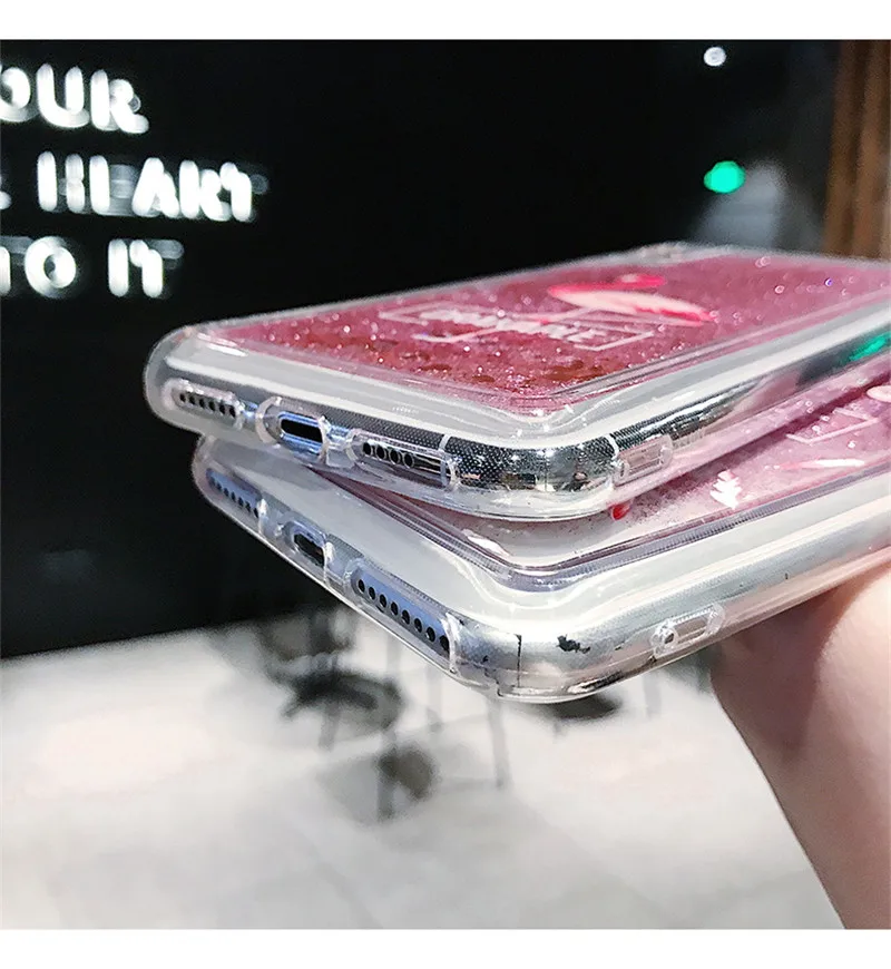 Роскошный блестящий чехол с жидким песком зыбучим фламинго для Xiaomi Redmi 7 6 26 дюйма