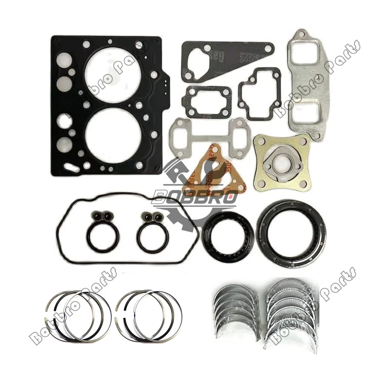 

2TNE68 Full Overhaul Gasket Kit With Piston Ring Crankshaft Main Bearing Connecting Rod Bearing For Yanmar Excavator C12R B1U