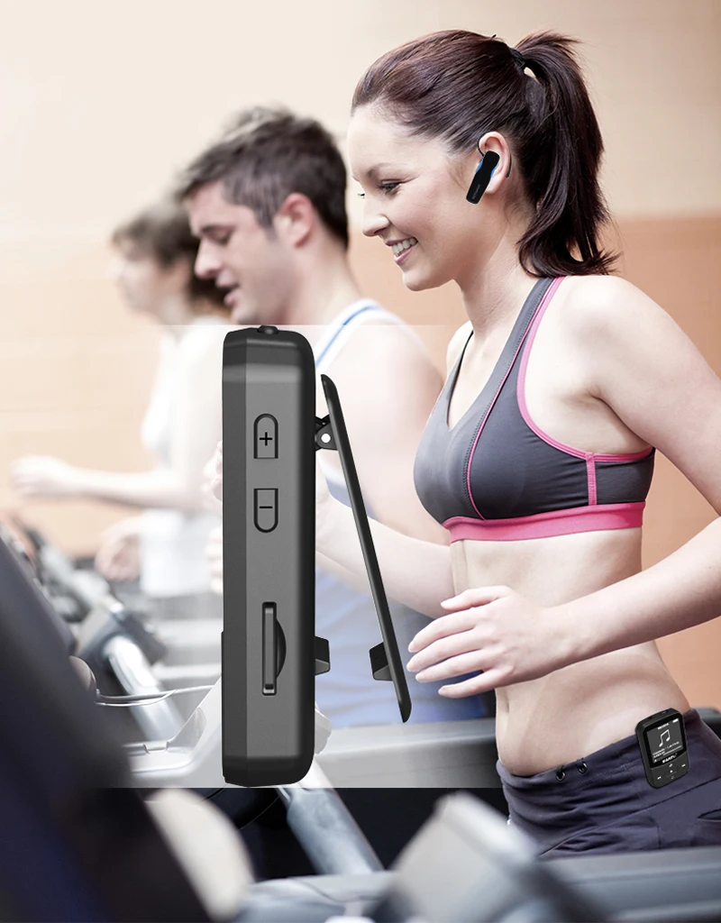2021 RUIZU X52 спортивный мини Bluetooth MP3 плеер музыкальный с поддержкой TF карты FM радио и