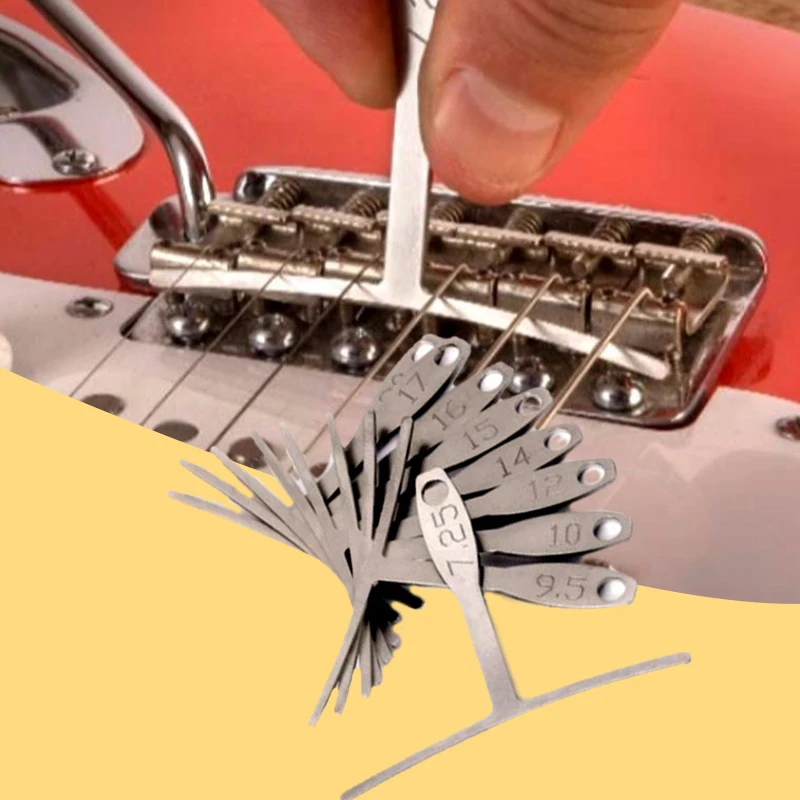 9 групп гитарная Нижняя струна радиус Калибр из нержавеющей стали t-образная