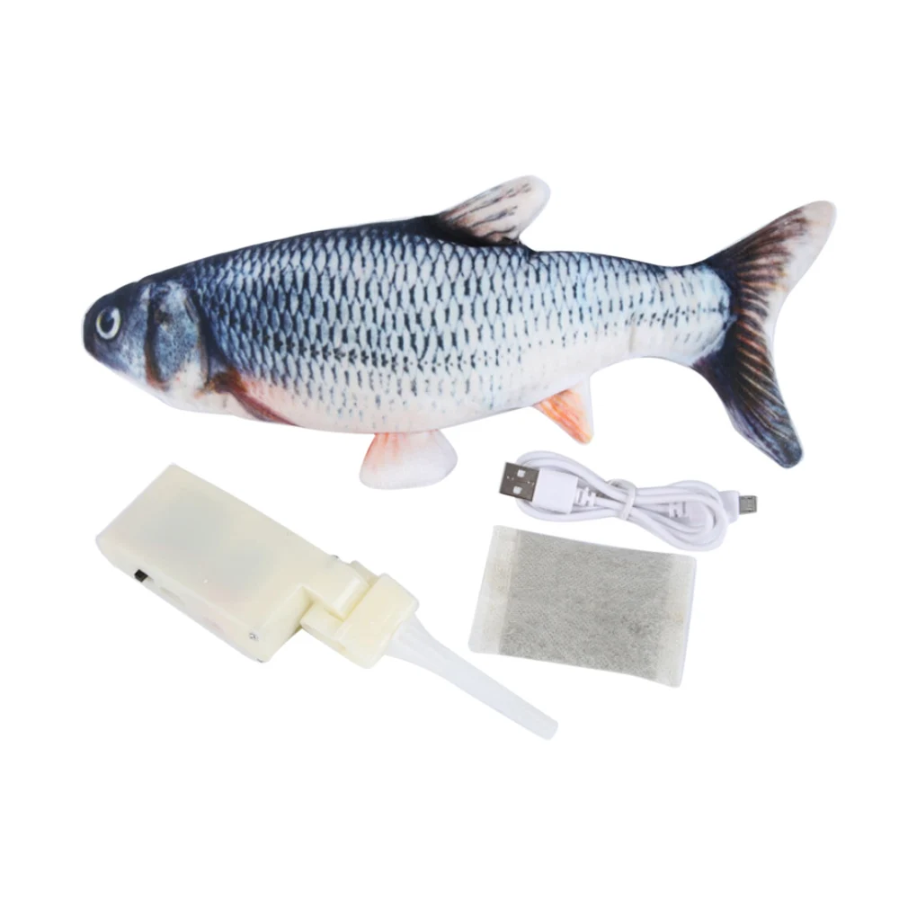 

Игрушка для кошек, электрическая, с зарядкой по USB, танцующая, движущаяся Гибкая рыба, игрушка для кошек, Интерактивная игрушка для кошек, 30 с...