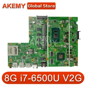 akemy x541uvk motherboard mainboard i7 6500u cpu 8gb ram v2g for asus x541uvk x541uj x541uv f541u r541u laptop motherboard free global shipping