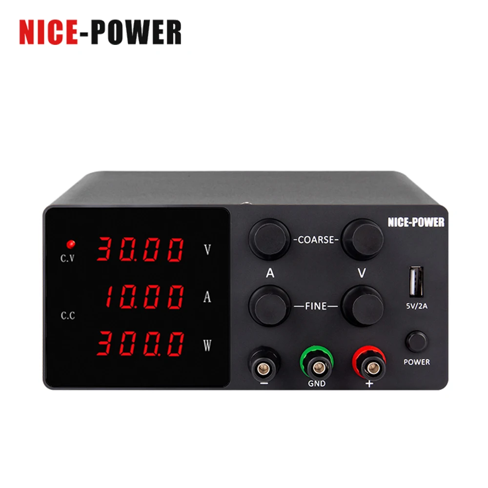 

Лабораторный источник питания Nice-power, регулируемый лабораторный источник питания постоянного тока для ремонта телефонов, 30 В, 10 а, с защитой ...
