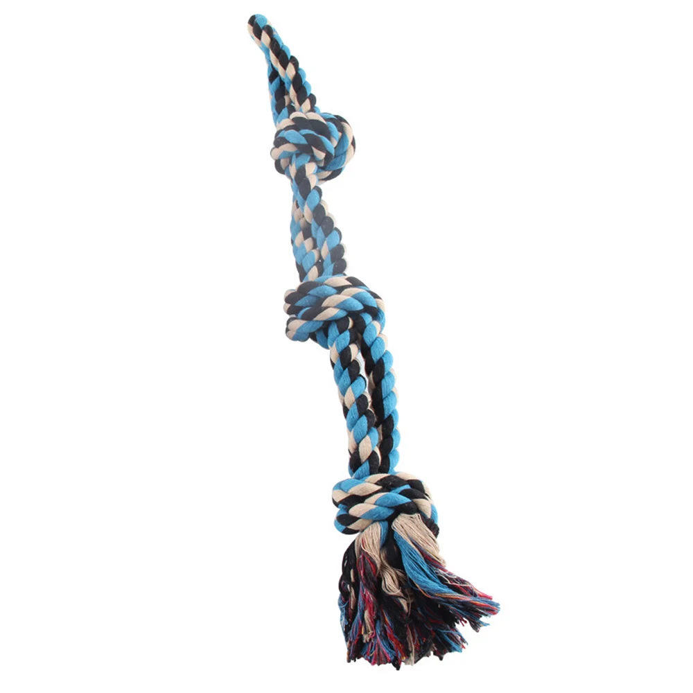 Большая собака игрушки-Жвачки хлопковая веревка с узлами для чистки зубов