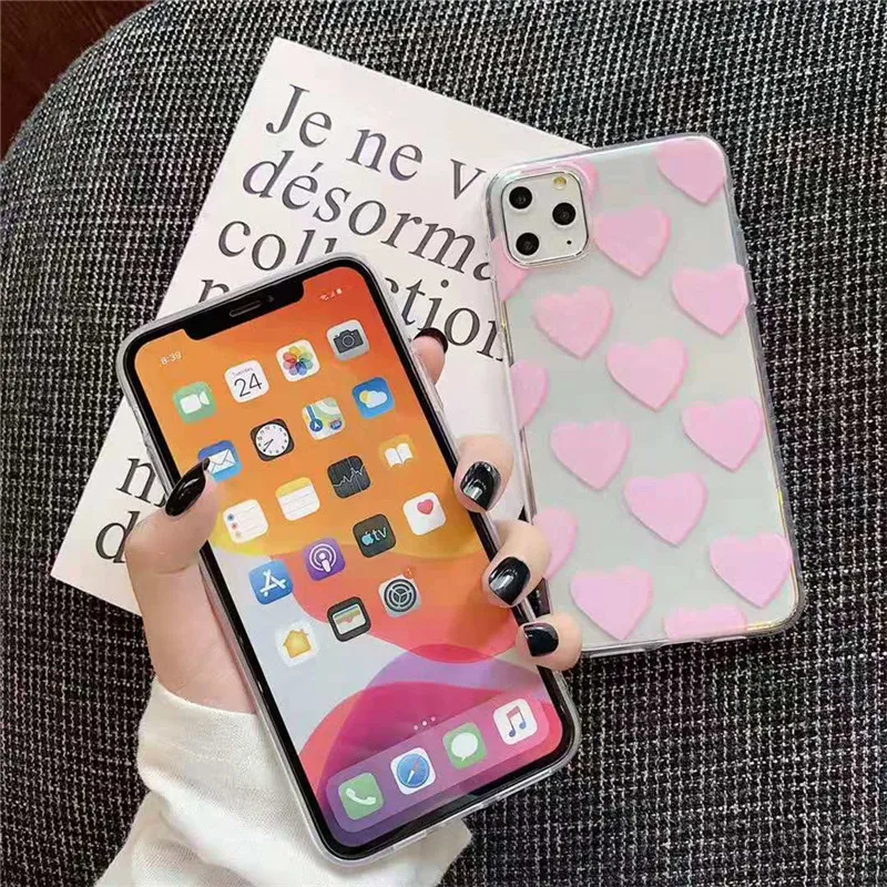 Lovebay чехол для телефона iPhone 11 6 S 7 8 Plus X XR 11Pro XS Max милый мультяшный волнистый