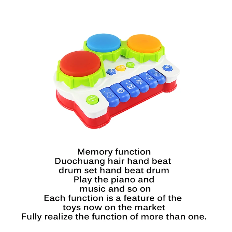 

Electric Hand Drum Musical Instrument Toy Baby Piano Drum Musical Toys Children Kids Educational Piano Drum Cartoon Baby Toys