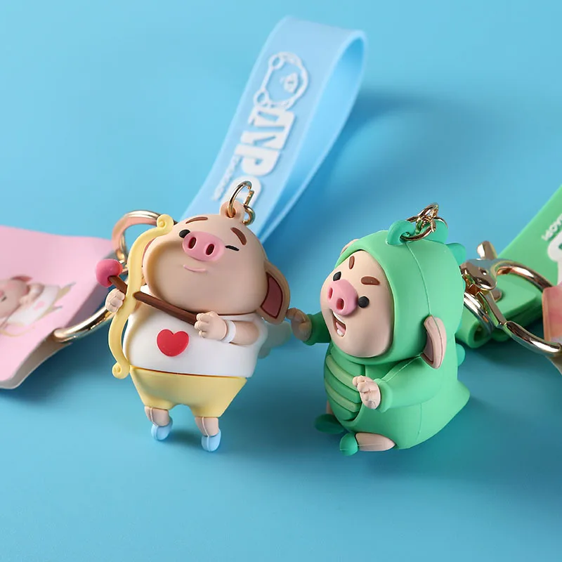 Оригинальные аксессуары для ключей Pig Little Fart Южная Корея прекрасная цепочка