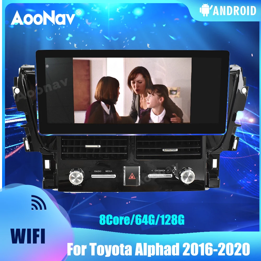 

Автомагнитола 2 Din 128G для Toyota Alphad 2016-2020, система Android, сенсорный экран, автомобильный мультимедийный плеер, Авторадио, головное устройство