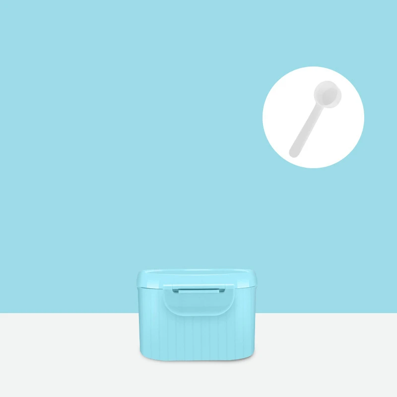 CYAN Small Size Детские коробки для хранения молока и порошка, коробки для хранения продуктов, для путешествий, Диспенсер, контейнер для младенцев, портативный диспенсер для формул, коробка для кормления - Цвет: CYAN Small Size