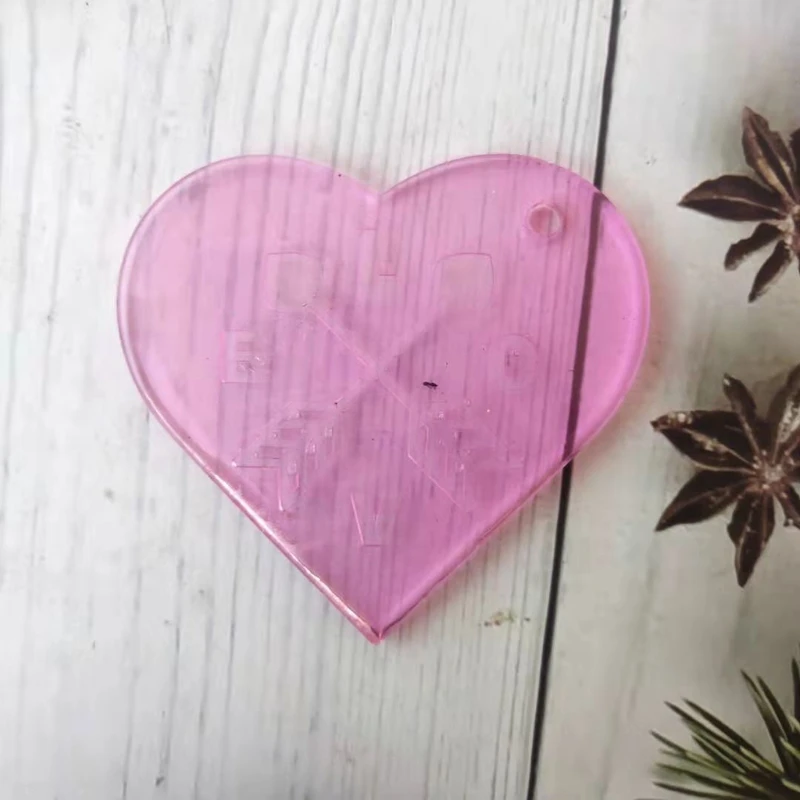 

9Pcs Angel Heart Star Keychain Charms Epoxy Resin Silicone Molds Jewelry Making K3ND