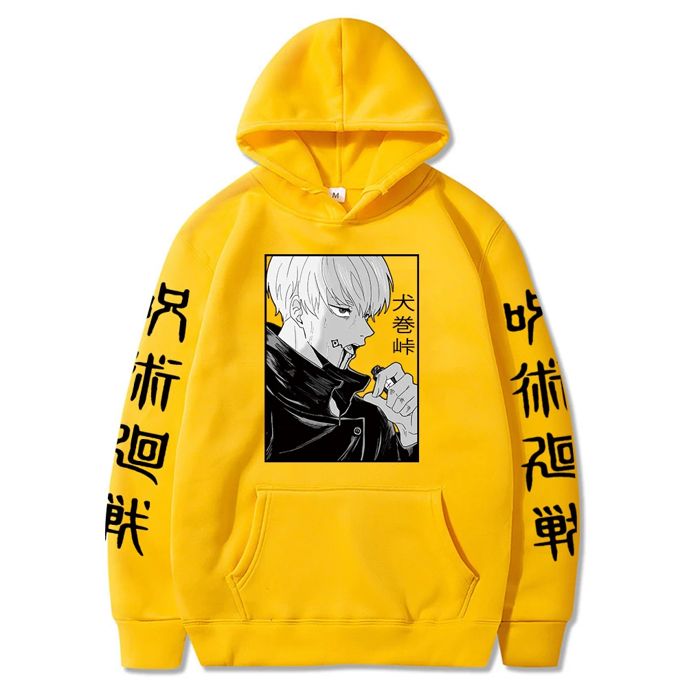 Anime Jujutsu Kaisen Hoodie Inumaki Toge Cosplay Pullover Sweatshirts Men and Women Casual Sports Tops | Мужская одежда