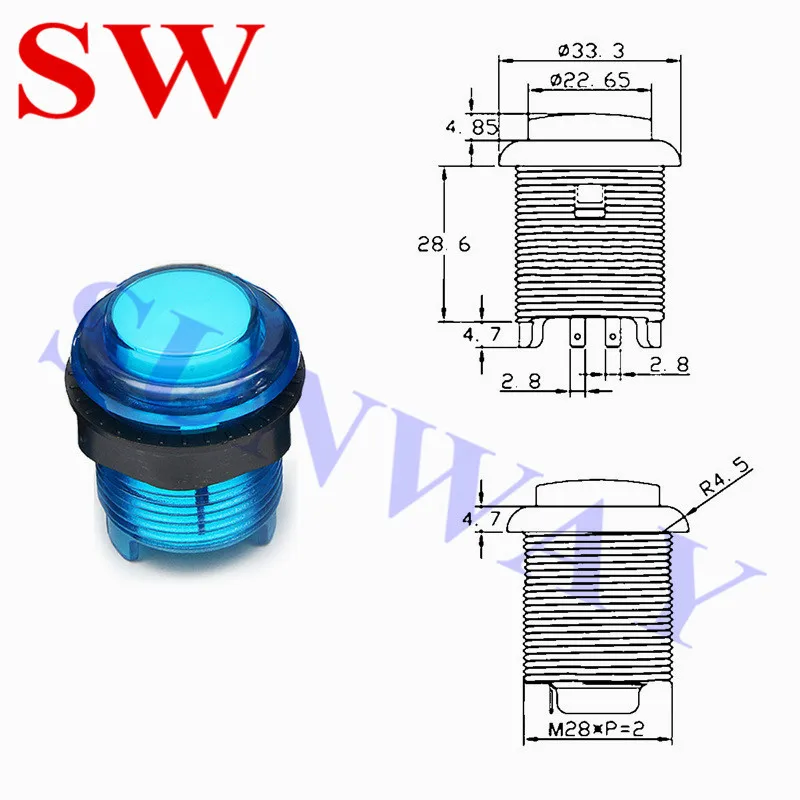 2 игрока DIY аркадный джойстик с 20 светодиодный кнопками+ 2 джойстика+ 2 USB энкодера комплект+ кабели джойстик аркадный набор
