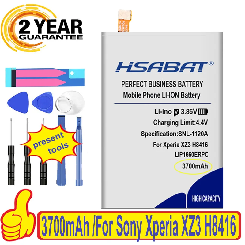 100% новый лучший бренд 3700 мАч LIP1660ERPC аккумулятор для Sony Xperia XZ3 H8416 H9436 H9493 аккумуляторы