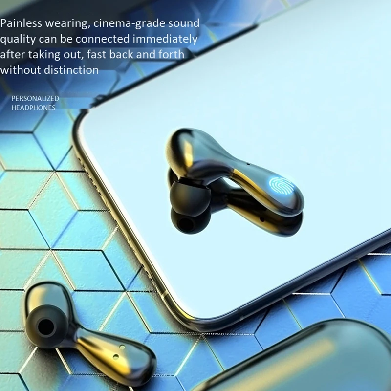 TWS Long Life Fingerprint PressBluetooth 5.0 Stereo Sports Comfortable in Ear Earphone More Close to the and Firmer | Электроника
