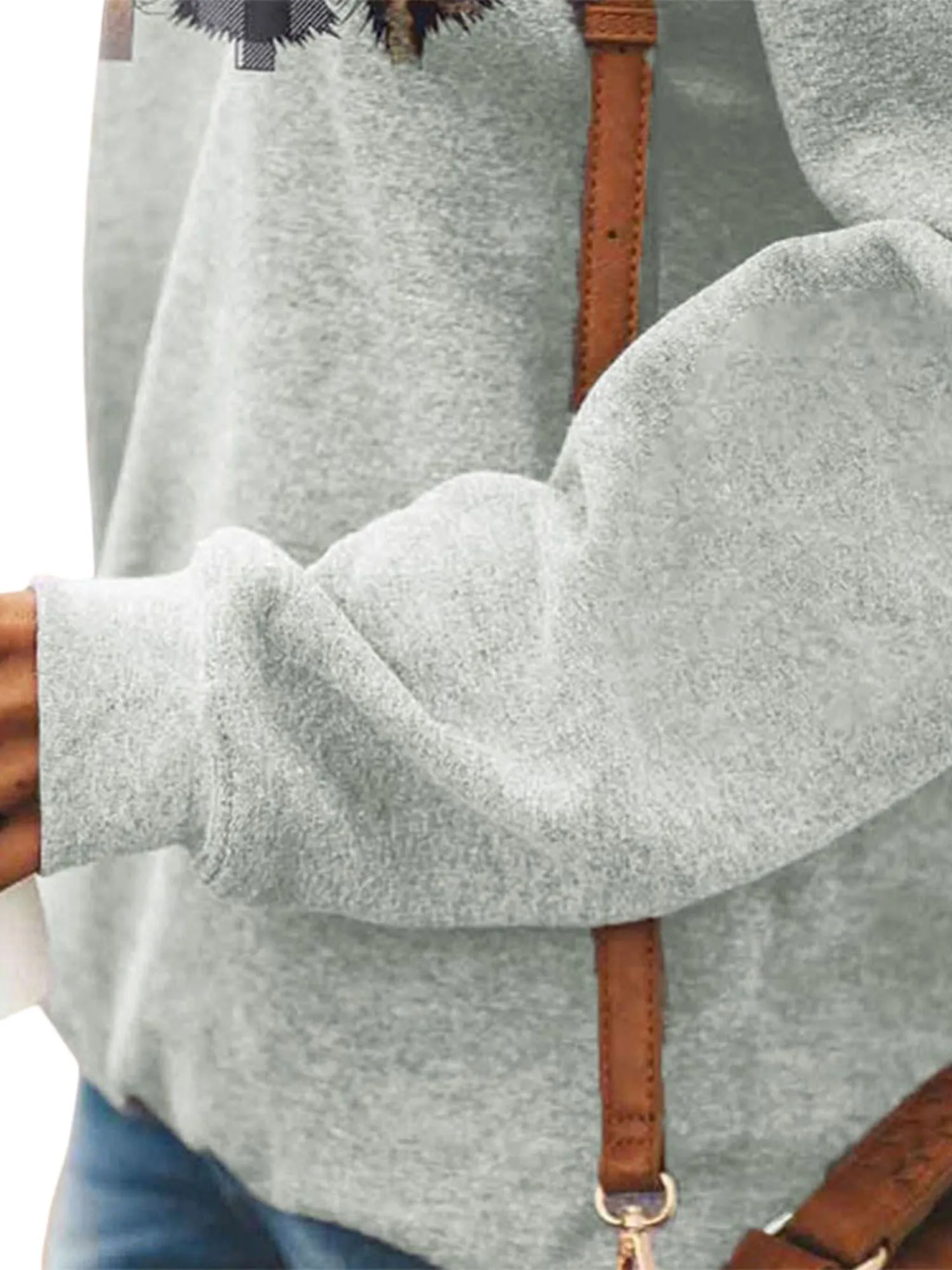 Женские футболки для бега с принтом рождественских елок круглым вырезом длинным