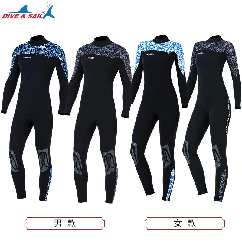 

Premium Neoprene Wetsuit 3mm Men Scuba Diving Thermal Winter Warm Wetsuits Full Suit Swimming Surfing Kayaking Equipment Blac